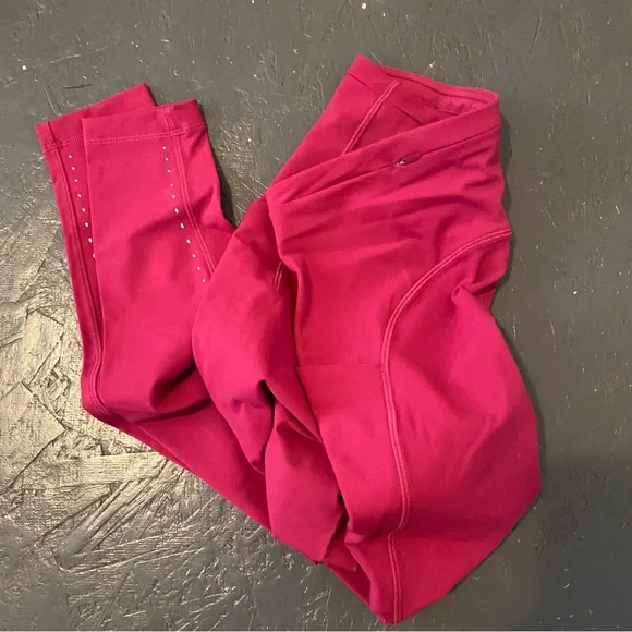 Lululemon Raspberry Leggings - 6 - Picture 1 of 4